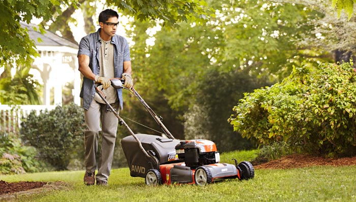 mow-your-lawn helps burn calories